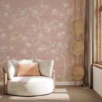 Chinoiserie Chic Floral Elegance Wallpaper Mural 2