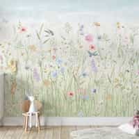Delicate Floral Harmony Nature Wallpaper Mural 2