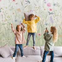 Delicate Floral Harmony Nature Wallpaper Mural 3