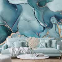 Abstract Luxury Marble Swirls Wallpaper Mural 2