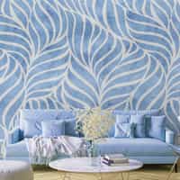 Abstract Wave Patterns Elegant Wallpaper Mural 2