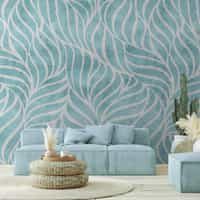 Abstract Wave Patterns Elegant Wallpaper Mural 1