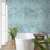 Abstract Wave Patterns Elegant Wallpaper Mural 2