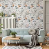 Botanical Garden Fresco Wallpaper Mural 1