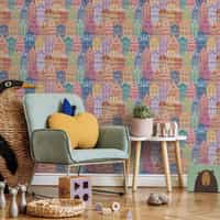 Whimsical Townhouse World for Kids Wallpaper Mural 1