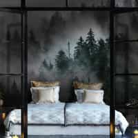 Serene Misty Forest Landscape Wallpaper Mural 4