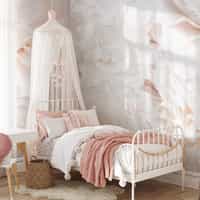 Soft Blush Peony Petals Luxurious Wallpaper Mural 2