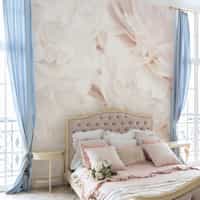Soft Blush Peony Petals Luxurious Wallpaper Mural 4