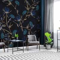 Midnight Botanical Elegance Wallpaper Mural 3