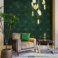 Geometric Circles Deluxe Wallpaper Mural 1