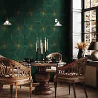 Geometric Circles Deluxe Wallpaper Mural 3