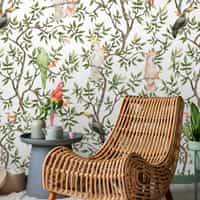 Colorful Parrots Paradise Botanical Wallpaper Mural 5