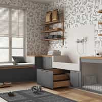 Charming Yoga Kittens Pattern  Wallpaper Mural 3