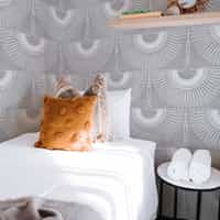 Japanese Crane Harmony Pattern Wallpaper Mural 1