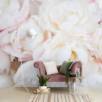 Soft Blushing Peony Wallpaper Mural 2