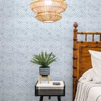 Abstract Aqua Raindrop Pattern Wallpaper Mural 3