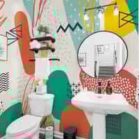 Abstract Colorful Shapes Wallpaper Mural 6