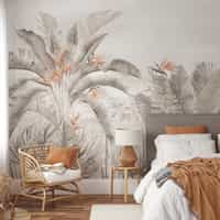 Tropical Paradise Flower Garden Wallpaper Mural 1