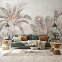 Tropical Paradise Flower Garden Wallpaper Mural 3