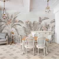 Tropical Paradise Flower Garden Wallpaper Mural 4