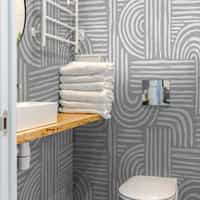 Abstract Minimalist Contour Lines Wallpaper Mural 1