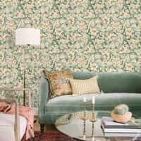 Abstract Floral Impressions Pattern Wallpaper Mural 1