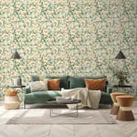 Abstract Floral Impressions Pattern Wallpaper Mural 2