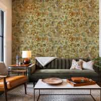 Medieval Flower Pattern Wallpaper Mural 1