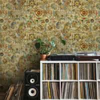 Medieval Flower Pattern Wallpaper Mural 2