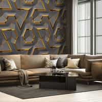 Geometric Elegance Premium Wallpaper Mural 2