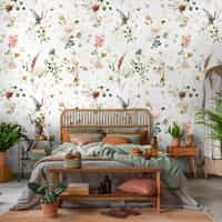 Whimsical Wild Flower Wallpaper Mural 6