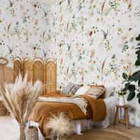Whimsical Wild Flower Wallpaper Mural 7