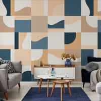Abstract Colorful Geometric Shapes Wallpaper Mural 4