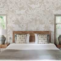 Elegant Watercolor Peony Pattern Wallpaper Mural 1