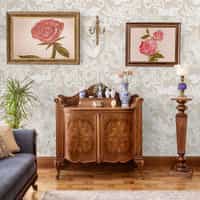 Elegant Watercolor Peony Pattern Wallpaper Mural 3