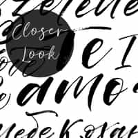 Romantic Calligraphy Love Phrases Wallpaper Mural 7