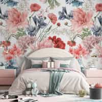 Girls Room Flower Bouquet Wallpaper Mural 4