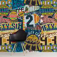 Sport Collage Championship Wallpaper Mural 2