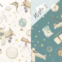 Whimsical Kids Watercolor Airplane with Stars Wallpaper Mural 6
