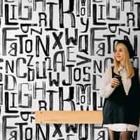 Artistic Graffiti Alphabet Wallpaper Mural 1