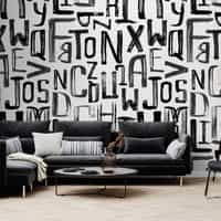 Artistic Graffiti Alphabet Wallpaper Mural 3