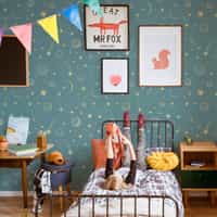 Watercolor Celestial Star Map Wallpaper Mural 1