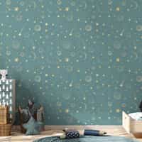 Watercolor Celestial Star Map Wallpaper Mural 4