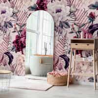 Artistic Watercolor Peony Wallpaper Mural 2
