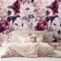 Artistic Watercolor Peony Wallpaper Mural 3