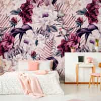 Artistic Watercolor Peony Wallpaper Mural 6