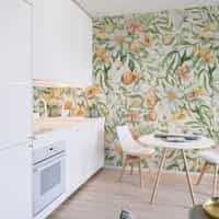 Delicate Springtime Flowers with Fruits Wallpaper Mural 2