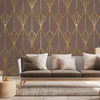 Elegant Art Deco Geometric Wallpaper Mural 2