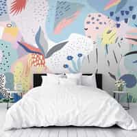Abstract Modern Shapes Wallpaper Mural 2