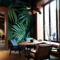 Lush Tropical Palm Fronds Wallpaper Mural 6